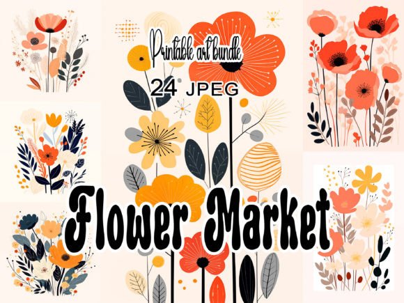 Download Flower Market Printable Art Bundle - Print Collection
