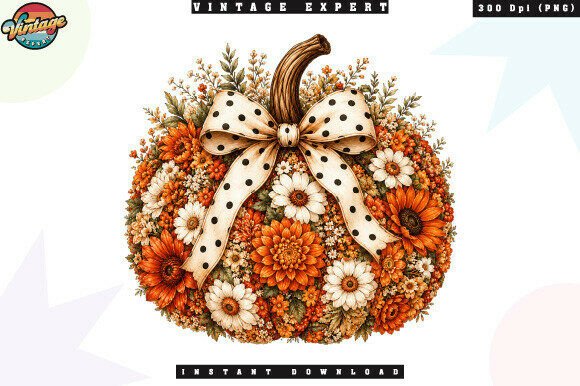 Download Rustic Autumn Pumpkin Bouquet PNG - Autumn Collection