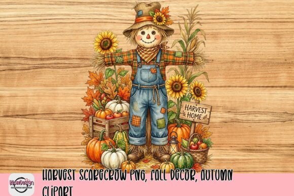 Download Harvest Scarecrow PNG, Fall Decor, Autumn Clipart - Autumn Collection