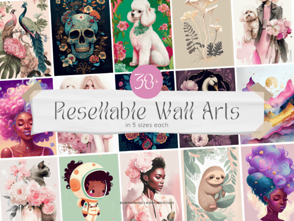 Download Printable Wall Art PLR Resell Rights - Print Collection